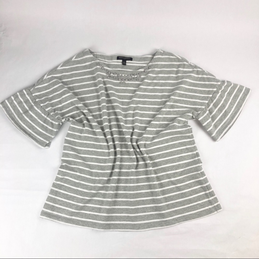 Banana Republic Striped Bell Sleeve Top